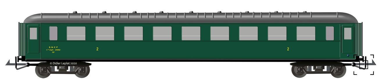 Voiture OCEM deuxième classe - PMP - Dessin de Didier Leplat