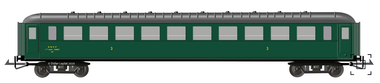 Voiture OCEM 3e classe - PMP Dessin de Didier Leplat