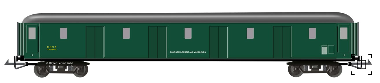 Voiture OCEM fourgon - PMP Dessin de Didier Leplat